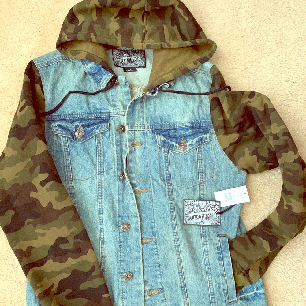 Hooded denim jacket!